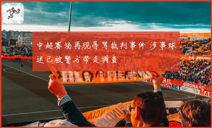 中超赛场再现辱骂裁判事件 涉事球迷已被警方带走调查
